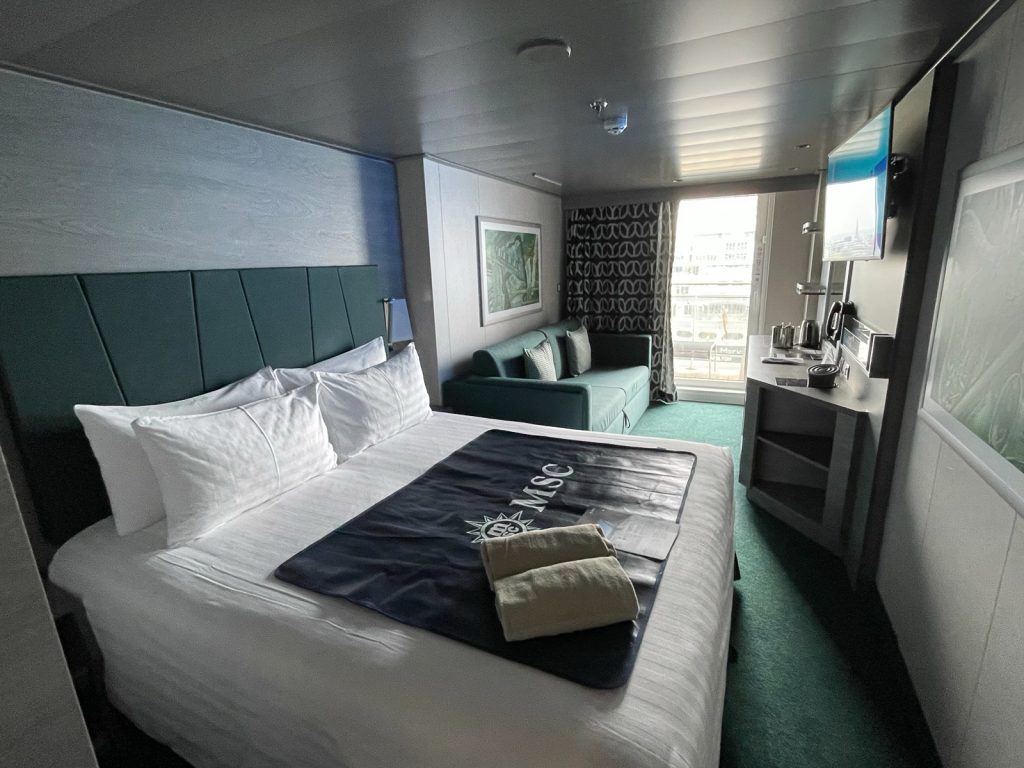 Aft balcony of the MSC Virtuosa