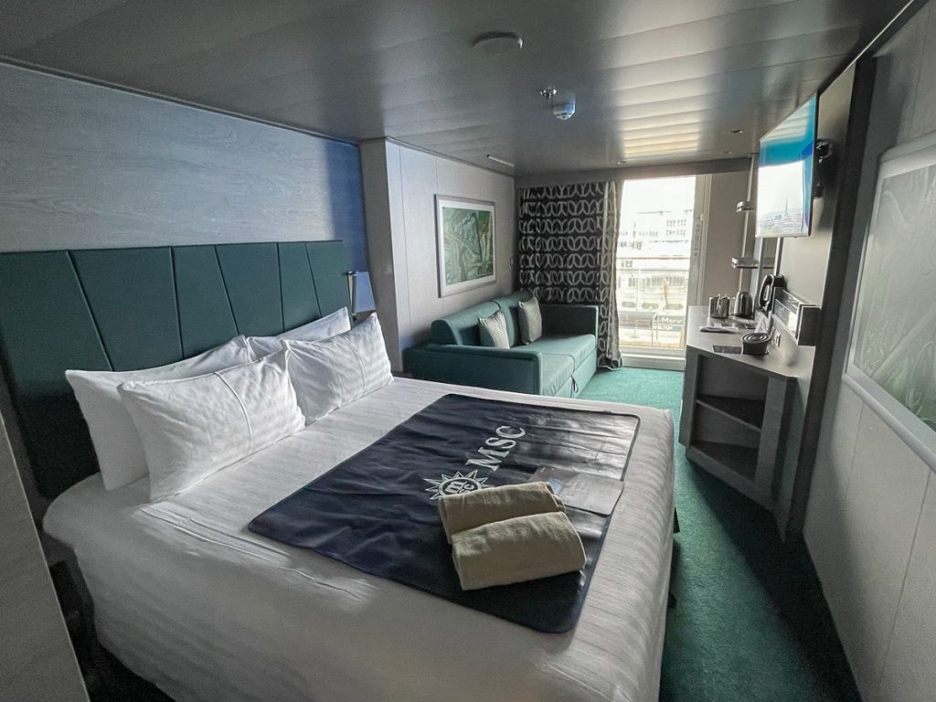 Aft balcony of the MSC Virtuosa